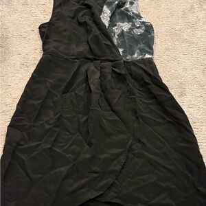 Barney Co-op Black and Gray Women's Dress